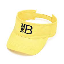 Monogrammed Visor 3 Week Production Time Yellow Womens Visor Monogram Cap Visor Cap