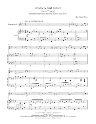 Chord romeo and juliet taylor swift : Henry Mancini Romeo And Juliet Love Theme Sheet Music Download Pdf Score 431355