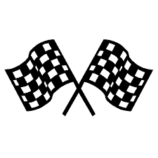 8.3 cm x 4.7 cm patch application: Red Racing Flag Clipart Suse Racing