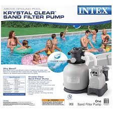 Intex Krystal Clear Sand Filter Pump For Above Ground Pools 16 Inch 110 120v With Gfci