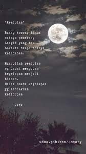 Rembulan Puisi Dua Pikiran Puisi Sajak Kata Kata Indah