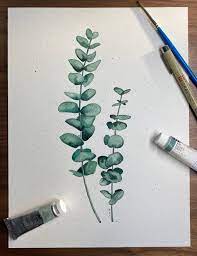 Handmade Watercolor Painting Of 2