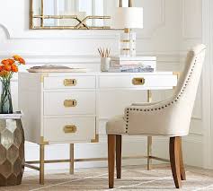 Allais Campaign Desk Home Office White Desk Campaign Desk Home Office Furniture