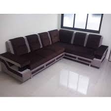 L shaped couches create an inviting space for lounging and are an ideal and stylish fit for any corner. Modern Wooden Office L Shape Sofa Set For Sitting Living Room Rs 16500 Set Id 22407241988