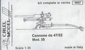 El cannone da 47/32 m35 fue la versión italiana fabricada bajo licencia del cañón antitanque austriaco böhler 4,7 cm. Criel Model Cannone Da 47 32 Mod 35 Ww2 Italian Gun Resin Cast In 1 35th 468308292
