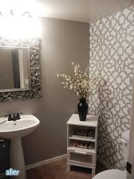 Half Bath Accent Wall Love Grey Walls Home Decor Home Home Diy
