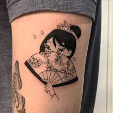 #tattoo #tattoos #mulan #mulantattoo #geisha #geishatattoo #sketch…» Tattoo A Dangerous Beauty Featuring Mulan Open For Bookings