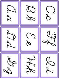 Book has 26 lowercase alphabets pages with a guided . Cursive Alphabet Esl Flashcards