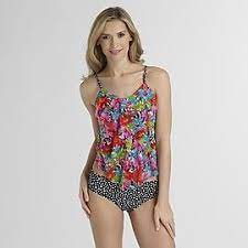 Jaclyn Smith Women S Tankini Top Floral At Kmart Com Womens Tankini Womens Tankini Tops Clothes For Women