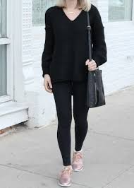 Black And Rose Gold Shoes Winter Uniform Sneakers Outfit Casual Rose Gold Shoes Outfit Pink Sneakers Outfit