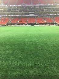 Mercedes Benz Stadium At What Will Be The 50 Yard Line Go Falcons Mercedes Benz Stadium Mercedes
