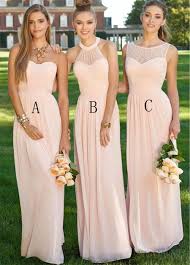 Elegant Long Navy Light Pink Bridesmaid Dresses 2017 Halter Pleat Lace Blush Pink Bridesmaid Dresses Light Pink Bridesmaid Dresses Pink Bridesmaid Dresses Long
