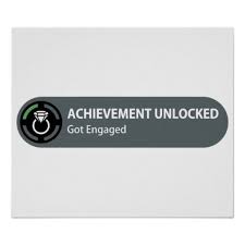 We are not going to spam you. Achievement Unlocked Got Engaged Poster Zazzle Com Geek Wedding Nerd Wedding Nerdy Wedding