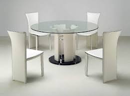 Breathtaking Ideas For Glass Top Tables Dining Alluring Dining Room Simple Whi Glass Round Dining Table Modern Round Dining Room Table Glass Dining Room Table