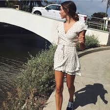Brandy Melville Robbie Dress Wrap Dress Outfit Brandy Melville Outfits Casual Dress Outfits