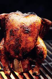 Anywhere from 1.5 up to 2 hours is the norm, we cook to temp not to time. Why Beer Can Chicken Is Bad For Barbecue Epicurious