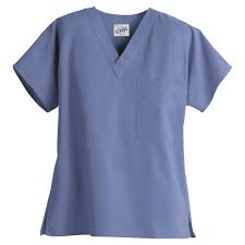Detailed stitching gives this jacket a unique look. S C R U B S Le Ceil Blue Scrubs Ciel Scrubs Smartscrubs