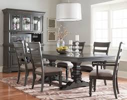 Garrison Burnished Grey Extendable Trestle Dining Table Dining Room Table Dining Room Sets Dining Table Setting