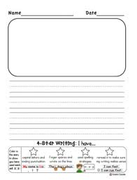It's a great worksheet template where children can draw illustrations and write stories about them. Handwriting Lined Paper With Picture Box By Melissa Ferris Tpt