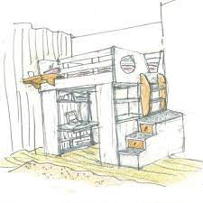 Draw your floor plan draw a floor plan of your room in minutes using simple drag and drop drawing tools. Compact And Full Of Function Oldschool Sketch Latergram Loftbed Furnituredesign Customdesign Furniture Sketch Childrens Bunk Beds Kids Design