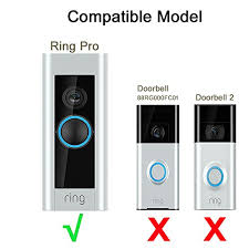 After your ring doorbell is installed, remove the faceplate like this:. Kimilar 3 Pcs Adjustable Replacement Corner Kit Adapter Plate Bracket Wedge Kit Not Compatible Ring Doorbell 2 Doorbell 1 Black 15 To 45 Degree Angle Mount Compatible Ring Doorbell Pro Only