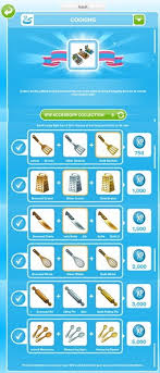 To do this you continue cooking, and keep checking the hobby tab to see where your at. Cooking Hobby The Sims Freeplay Freeplay Guide