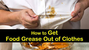 Third, sprinkle baking soda over the stain. 2 Basic Ways To Get Food Grease Out Of Clothes