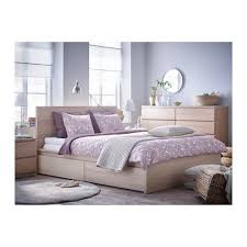 Neupreis pro matratze lag bei 200eur. Malm Bettgestell Hoch Mit 4 Schubladen Eichenfurnier Weiss Lasiert Ikea Deutschland Ikea Malm Bett Ikea Schlafzimmer Bett Lagerung