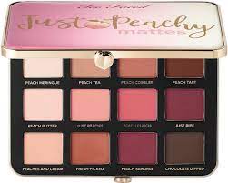 Too Faced Just Peachy Mattes Eyeshadow Palette Peaches And Cream Collection Too Faced Just Peachy Peachy Eyeshadow Just Peachy