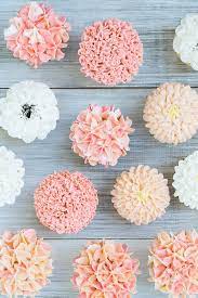 Cupcake Frosting Ideas Floral Frosting Cupcakes Sugar And Charm Recipe Cupcake Frosting Cupcake Cakes Flower Cupcakes