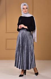 Sefamerve Tesettur Kadife Etek Modelleri Moda Tesettur Giyim Etek Modelleri Moda Etek