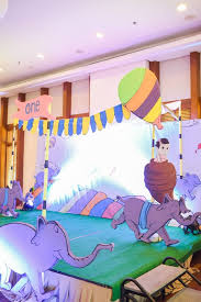 Party Stage Backdrop From An Oh The Places You Ll Go Dr Seuss Birthday Party On Kara S Dr Seuss Birthday Party Dr Seuss Party Ideas Birthday Party Places