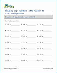So, here we are with maths worksheets on all the important maths topics for cbse classes 6, 7, 8, 9, 10, 11. Grade 2 Math Worksheet Rounding 2 Digit Numbers To The Nearest 10 K5 Learning