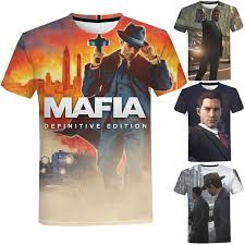 What are the new features in mafia 1 remake? Mafia Definitive Edition 3d T Shirt Men Women Fashion Summer Hip Hop Graphic Short Sleeve Printed T Shirt Wish