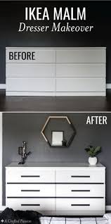Hacking may compromise the structural integrity of the item, so please be aware of the risks involved before modifying or altering any ikea product. Before After Ikea Malm Dresser Makeover Hack Ikea Malm Dresser Ikea Furniture Makeover Ikea Makeover