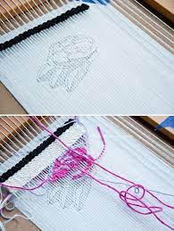 Weaving Techniques Cartooning To Weave A Picture The Weaving Loom Loom Weaving Weaving Textiles Weaving