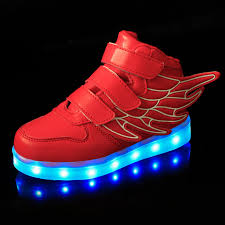 New Baby Boys Casual Led Light Wings Shoes Children Breathable Fashion Kids Usb Charging Luminous Girls Sneakers Glowing Shoes Sneakers Aliexpress