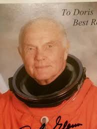 Original John Glenn Signed/ Autographed Color NASA Photograph Doris Best  Regards