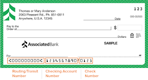 How to find your number. Associated Bank Routing Number
