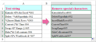 How to remove characters from fields in excel, remove characters from the middle of cells of data. How To Remove Some Special Characters From String In Excel