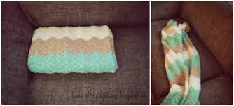 Es machte diese decke so flauschig und weich! Decke Mit Chevron Muster Gehakelt Der Funkenflugkapitan