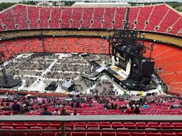 arrowhead stadium section 322 row a1 seat 12 taylor