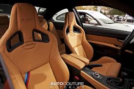 Acm Hre Coupes Out In The Sticks Bmw M3 Custom Interior Oem Ferrari Salerno Saddle Extended Interior With Vader M Stripes On Recaro Custom Car Interior Bmw