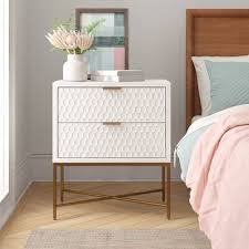 Foundstone Francesca 2 Drawer Nightstand Wayfair In 2020 Bedroom Night Stands White Nightstand Bedroom Nightstand Decor