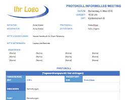 Vorlage für protokoll mitarbeitergespräch so geht nichts verloren: Kostenlose Protokollvorlagen Fur Microsoft Word