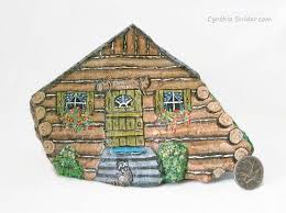 Check spelling or type a new query. Painted Rockpainted Stonelog House Stonegone Fishinglog Etsy Painted Rocks House On The Rock Stone Painting