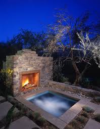 47 Irresistible Hot Tub Spa Designs For Your Backyard Hot Tub Outdoor Outdoor Fireplace Designs Hot Tub Garden
