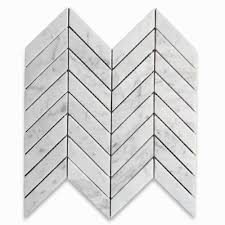 Bathroom floor tiles chevron marble. Buy Stone Center Online Carrara White Marble 1x4 Chevron Mosaic Tile Polished For Kitchen Backsplash Bathroom Flooring Shower Surround Dining Room Entryway Corrido Spa 1 Sheet Online In Turkey B07xsl99jf