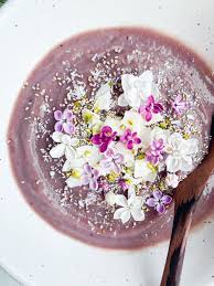 Come rain, shine or flurries of snow, you can be sure your flowers will be delivered on time and with a smile. Lilac Nice Cream With Edible Flowers
