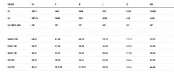 Sizeguide Dynafit Dynafit